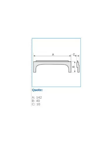 Bocchiotti b00333 weißer TBA ASA-Box-Adapter